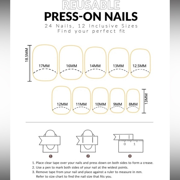 Floral creamy pink and Coral beautiful Press On Nails - Picture 4 of 7